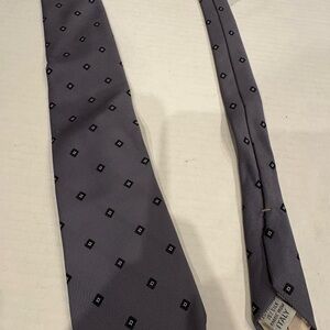 Elegant Vintage Bronzini Gray Patterned Tie